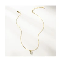 14k Gold-Plated Leading Lady Pendant Necklace, 14" + 2" extender