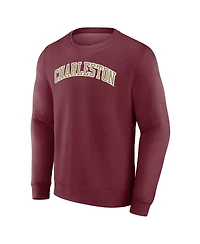 Fanatics Men's Maroon Charleston Cougars Short Name Pullover Sweatshirt