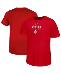 Nike Big Boys and Girls Scarlet Ohio State Buckeyes Legend Performance T-Shirt