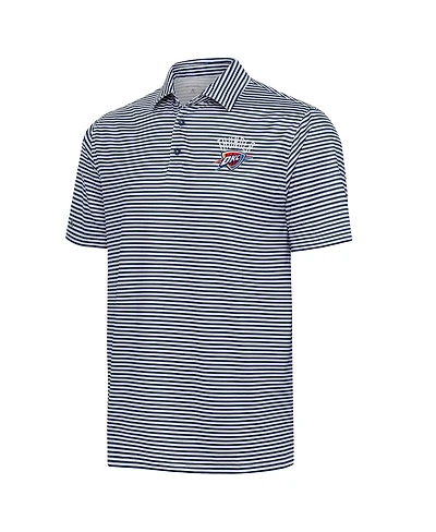 Antigua Men's Navy Oklahoma City Thunder Skills Polo Shirt