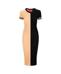 Staud Women's Gold/Black New Orleans Saints Colleen Dress