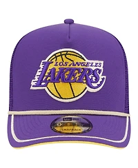 New Era Men's Purple Los Angeles Lakers Vintage Team Rope A-Frame 9FIFTY Snapback Hat
