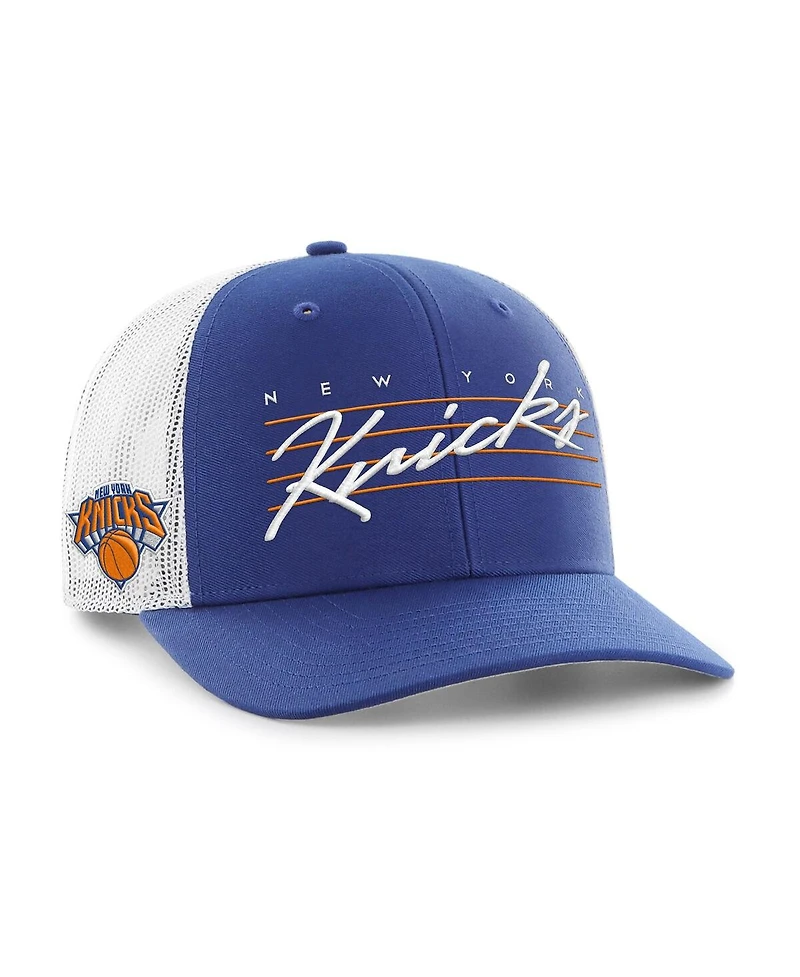 '47 Brand Men's Blue New York Knicks Downburst Trucker Adjustable Hat