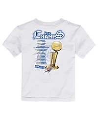 Nike Toddler White Oklahoma City Thunder 2025 Nba Finals Champions Parade Roster T-Shirt