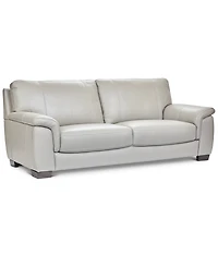 Cobbie Leather 89" Sofa, Macy's Exclusive