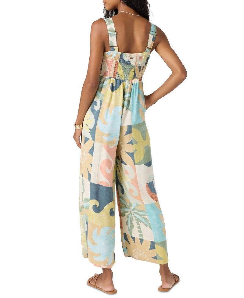 O'Neill Juniors' Metzli Square-Neck Sleeveless Jumpsuit