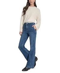 Dkny Jeans Petite High-Rise Flare-Leg