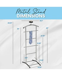 Kings Brand Furniture Metal Freestanding Hall Tree Coat Rack Stand for Bedroom, Hallway, Entrance, Office, Hats, Coats, Scarves, Handbags