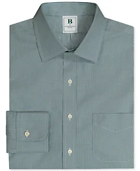 Brooks Brothers Men's Regular-Fit Spread Collar Micro-Houndstooth Dress Shirt