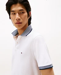 Tommy Hilfiger Men's Regular-Fit Tipped Linen Polo Shirt