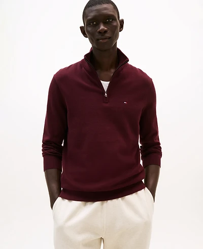 Tommy Hilfiger Men's Quarter-Zip Pullover Knit Sweater