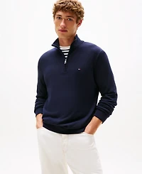 Tommy Hilfiger Men's Essential Quarter-Zip Pullover Knit Sweater