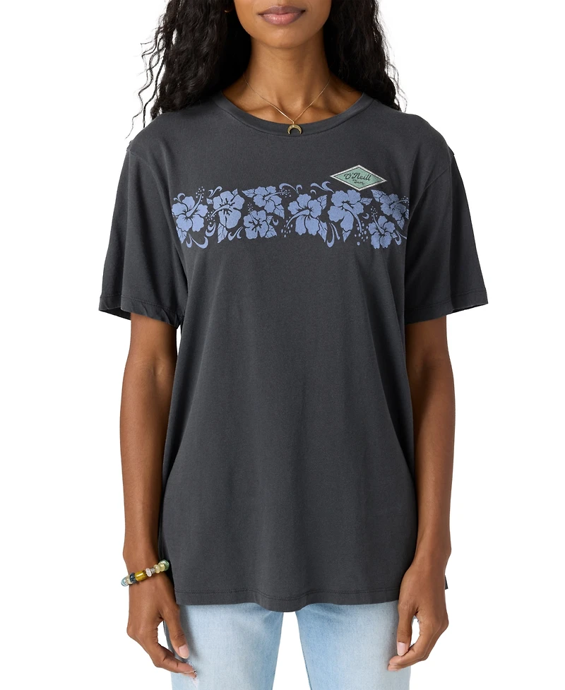 O'Neill Juniors' Retro Tropic Graphic Cotton T-Shirt