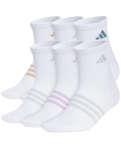 adidas Women's 6-Pk. Superlite 3.0 Quarter Socks 5160377A