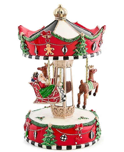 MacKenzie-Childs Patience Brewster Dash Away Christmas Carousel