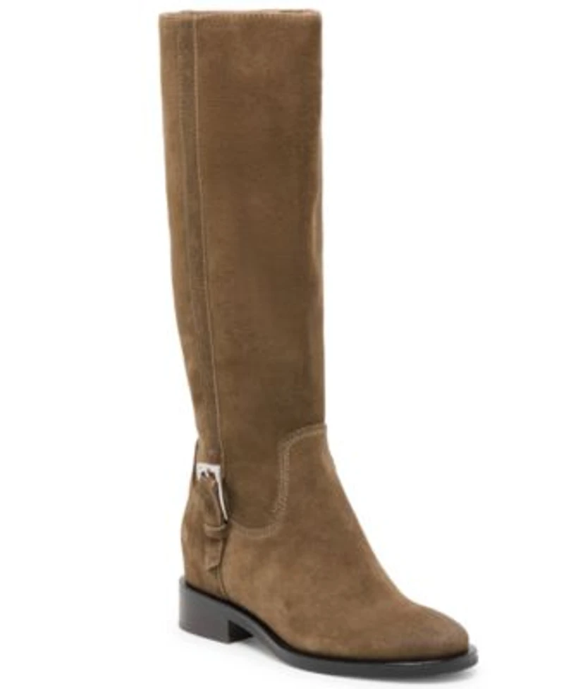 Dolce Vita Womens Kilian H2o Tall Knee High Buckle Riding Boots Regular Wide Calf