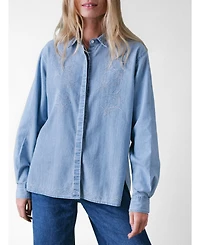 Cape Cove Women's Stella Denim Blouse