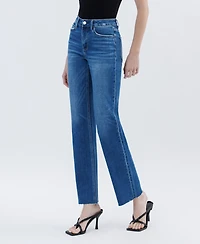 Flying Monkey Women's High Rise Straight Jeans