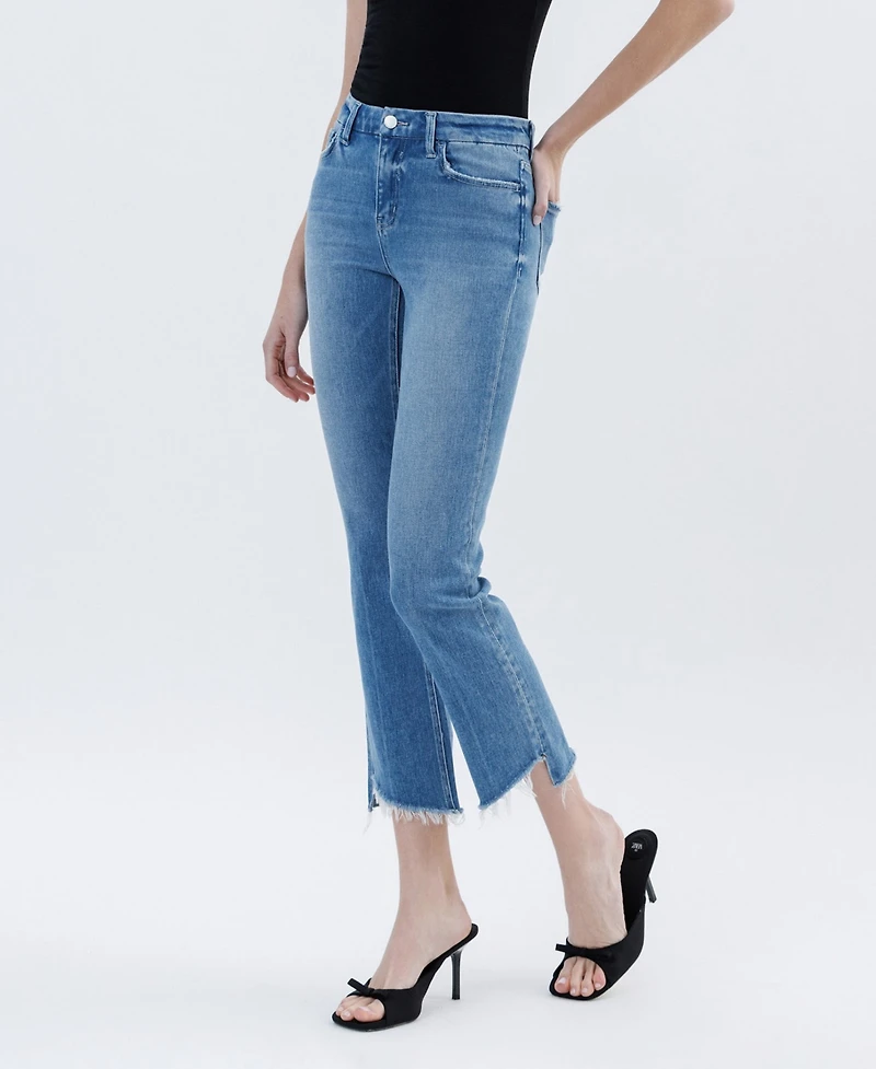 Flying Monkey Women's High Rise Slim Straight Jeans