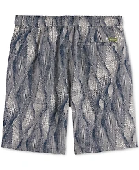 Scotch & Soda Men's Relaxed Fit Marble Print 7.5" Bermuda Shorts