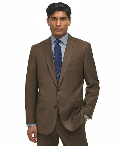 B by Brooks Brothers Men's Classic-Fit Windowpane Suit Jacket