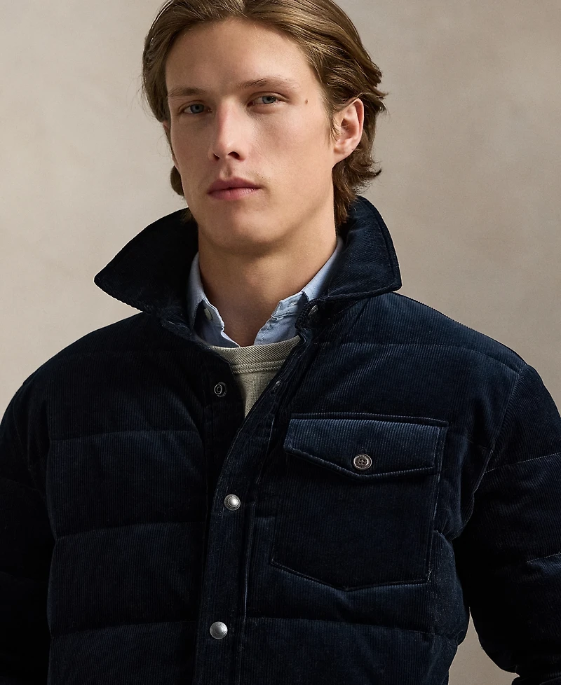 Polo Ralph Lauren Men's Quilted Corduroy Shirt Jacket