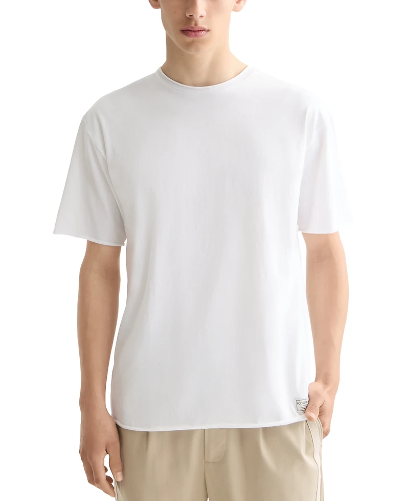 Scotch & Soda Men's Short Sleeve Raw Edge Crewneck T-Shirt