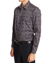 Paisley & Gray Men's Parker Slim Fit Long Sleeve Abstract Print Button-Front Shirt