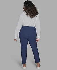 Karl Lagerfeld Paris Plus Zip-Pocket Slim Pants