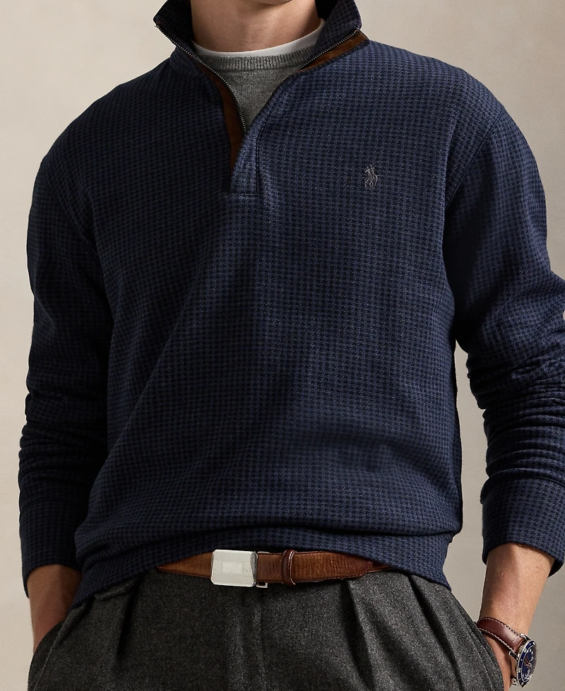 Polo Ralph Lauren Men's Houndstooth Luxury Jersey Pullover
