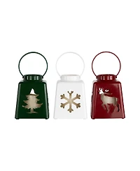 Northlight Led Lighted Christmas Candle Lanterns, Set of 3