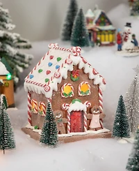Northlight 7.5" Pre-Lit Led Gingerbread Candy House Christmas Decoration
