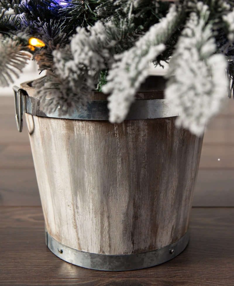 Balsam Hill 4.5 ft Snow Flurry Pre-Lit Potted Tree