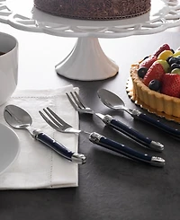 French Home Laguiole Coffee Spoons and Cake Forks, Set of 8