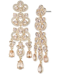 Givenchy Gold-Tone Crystal Chandelier Earrings