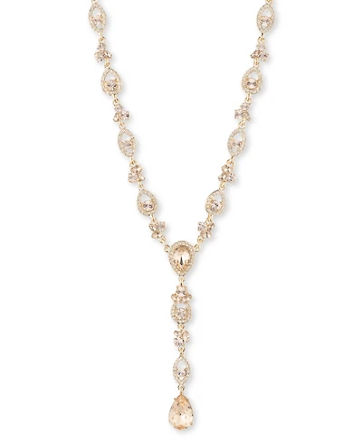 Givenchy Gold-Tone Crystal Y Necklace