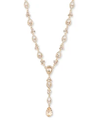 Givenchy Gold-Tone Crystal Y Necklace