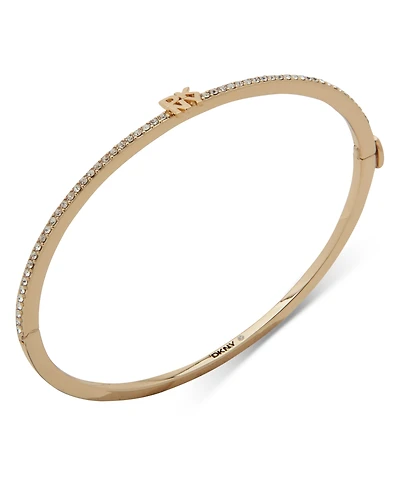 Dkny Pave Logo Bangle Bracelet