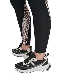 Dkny Women's Color-Block Super High-Waist Compression Leggings