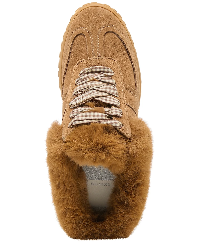 Dolce Vita Women's Izzey Plush Cozy Retro Slides Sneakers