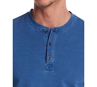 Weatherproof Vintage Men's Long Sleeve Indigo Henley