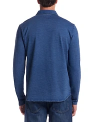Weatherproof Vintage Men's Long Sleeve Indigo Button-Front Shirt