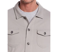 Weatherproof Vintage Men's Long Sleeve Twill Button-Front Jacket