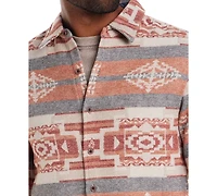 Weatherproof Vintage Men's Southwest Pattern Long Sleeve Button-Front Shirt Jacket