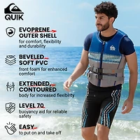 Quiksilver Men's Life Vest, Uscg Approved Pfd, Evoprene Cga Life Jacket
