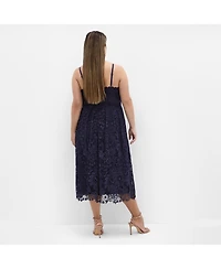 City Chic Women's Scarlet Lace Dress