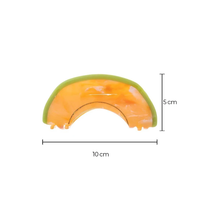 Cantaloupe Slice Hair Claw Clip By Adina Eden