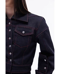 Jendue Women's Davidson Cropped Denim Jacket