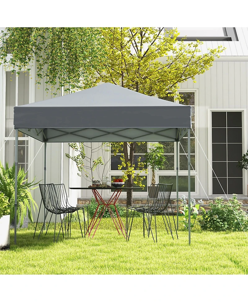 Gymax Patio 6.6 x 6.6ft Outdoor Pop-up Canopy Tent Upf 50+ Portable Sun Shelter