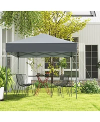 Gymax Patio 6.6 x 6.6ft Outdoor Pop-up Canopy Tent Upf 50+ Portable Sun Shelter